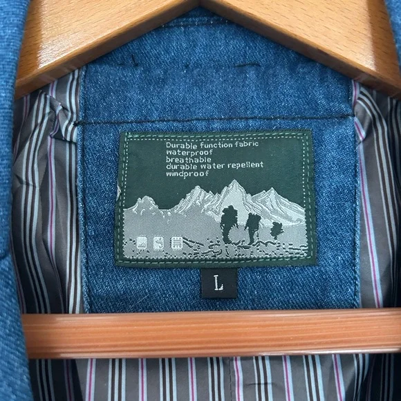 Men's Blue Denim Blazer - Picture 2 of 4